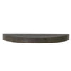 Large Round Wood Floating Wall Shelf - Black